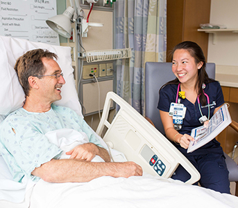 nurse caring over patient