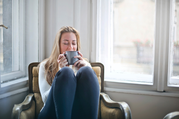 woman relaxing