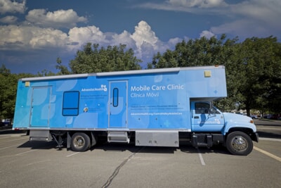 mobile care unit driving