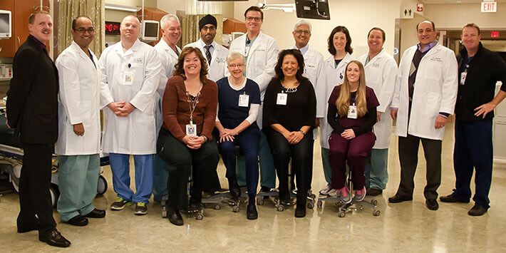 group photo of Adventist Health and Rideout Trauma Center team