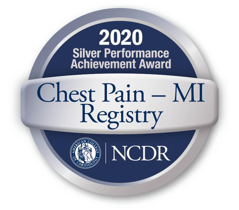 2020 Silver Performance Achievement Award Chest Pain Logo